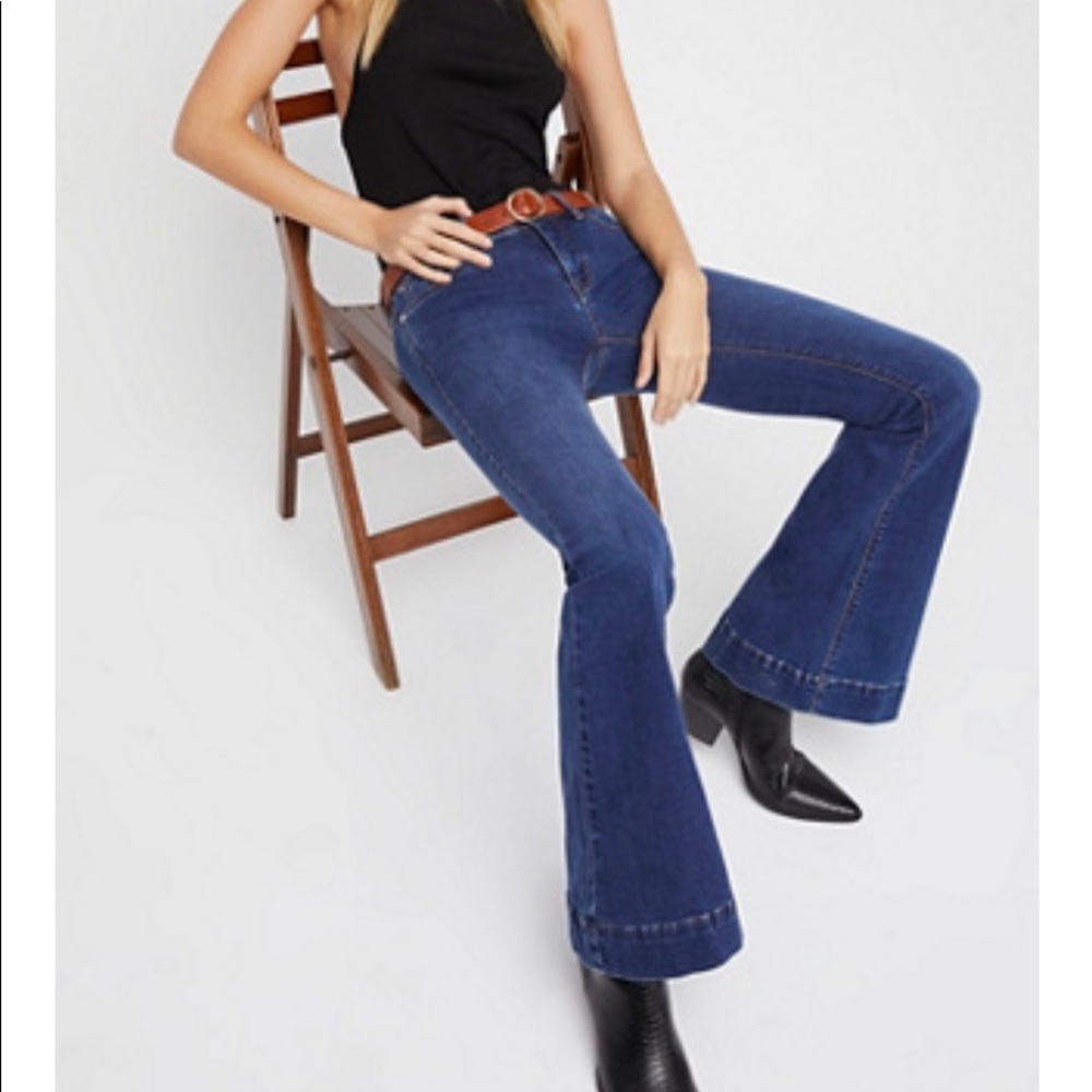 NWT Free People Low Tide Flare Jeans